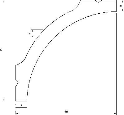 JX119 Guscio soffitto in polimero 80x80x2000 mm - immagine 2