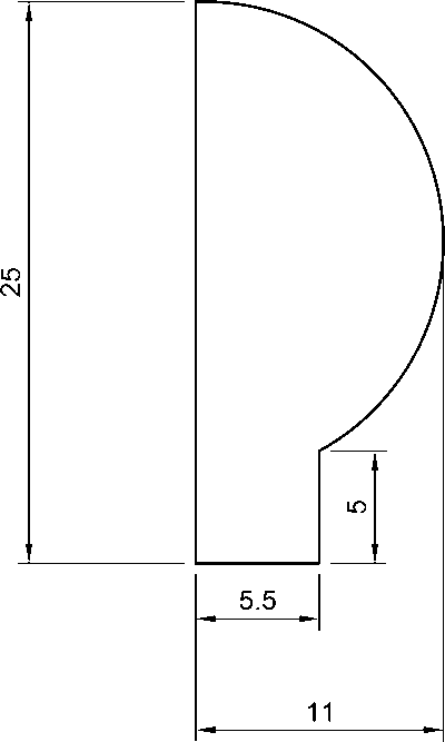 JX250 Cornice in polimero 25x11x2000 mm - immagine 2