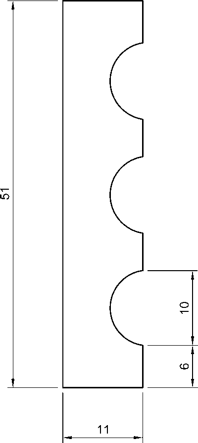 JX270 Cornice in polimero 51x11x2000 mm - immagine 4