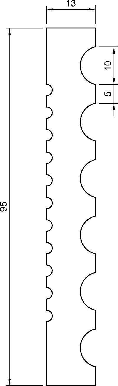 JX272 Cornice in polimero 95x13x2000 mm - immagine 4