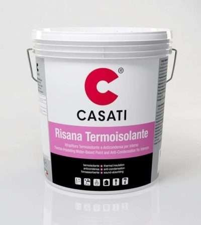 RISANA TERMOISOLANTE CASATI 14 LT pittura termoisolante, fonoassorbente e anticondensa