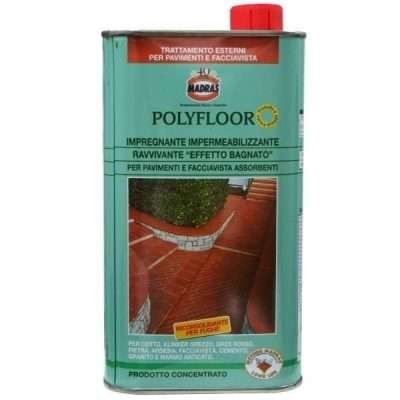 POLYFLOOR 1 Litro Protettivo per cotto e pietra, impregnante impermeabilizzante ravvivante “effetto bagnato”