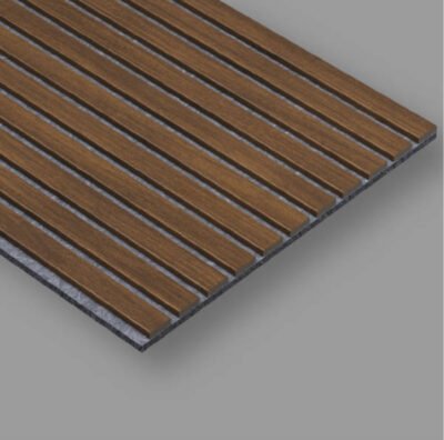 Pannello Fonoassorbente 270 cm x 60 cm NOCE su PET GRIGIO