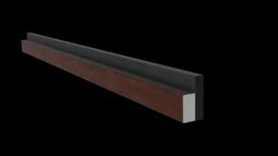 LA1321S profilo singolo fonoassorbente misura 5,5x2,2x300 cm