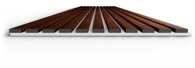 Pannello Fonoassorbente 270 cm x 60 cm NOCE su PET BIANCO - immagine 2