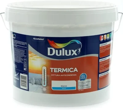 Pittura Termoisolante anticondensa DULUX TERMICA 10 L bianco