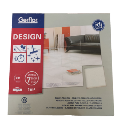 PACCO DI 1 MQ MATTONELLA ADESIVA IN PVC - WHITE TILE -30,5X30,5CM SPES. 0,13CM