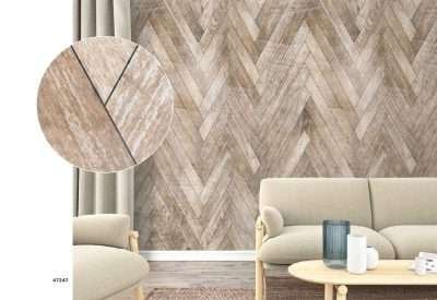 Parato on demand personalizzabile WoodCorners serie Easy