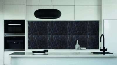 PANNELLO MARMI& IN PVC AUTOESTINGUENTE DARK BROWN 48,5X68,5CM - immagine 2