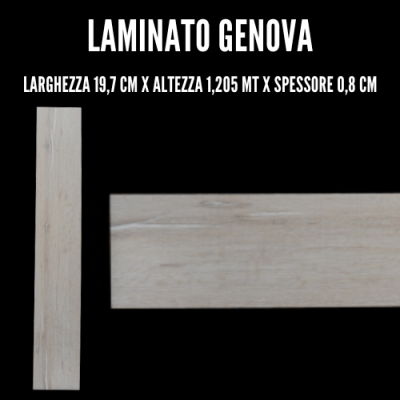 Laminato Genova LARGHEZZA 19,7 CM X ALTEZZA 1,205 MT X SPESSORE 0,8 CM
