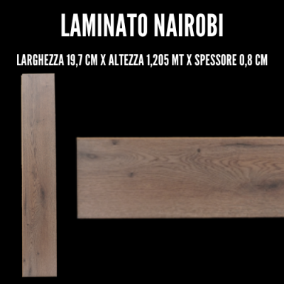 Laminato Nairobi LARGHEZZA 19,7 CM X ALTEZZA 1,205 MT X SPESSORE 0,8 CM