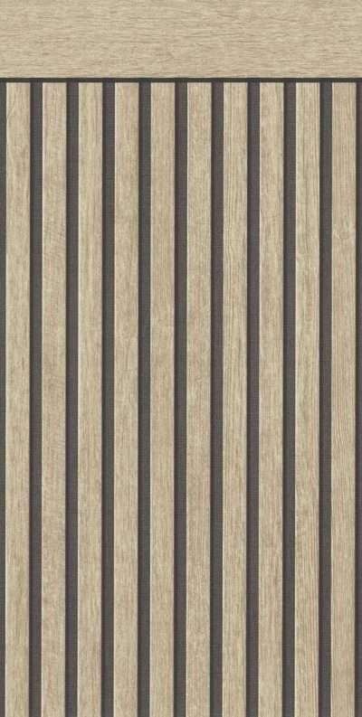 Parato effetto Boiserie Doghe Rovere 5 Metri ( Lunghezza ) X 1,06 Metri ( Altezza ) a rotolo - immagine 2