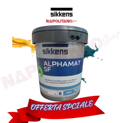 Nuova OFFERTA ALPHAMAT SIKKENS Idropittura Super Lavabile