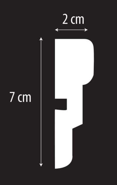 CORNICE EPS per ESTERNO mis. 7x2x200 cm - immagine 3