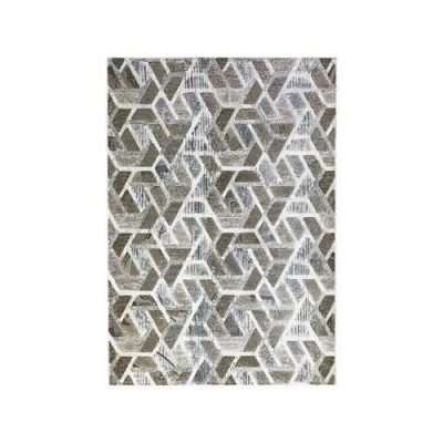 Tappeto Salotto Design Geometrico Moderno Marrone 160x230