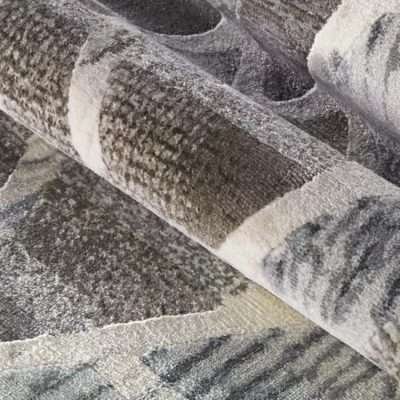 Tappeto Salotto Design Geometrico Moderno Marrone 160x230 - immagine 3