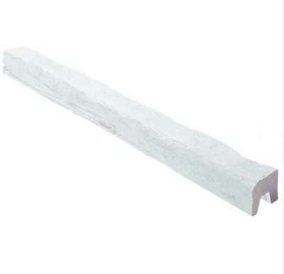 Trave 9 cm x 6 cm da 4 MT effetto legno bianco in poliuretano