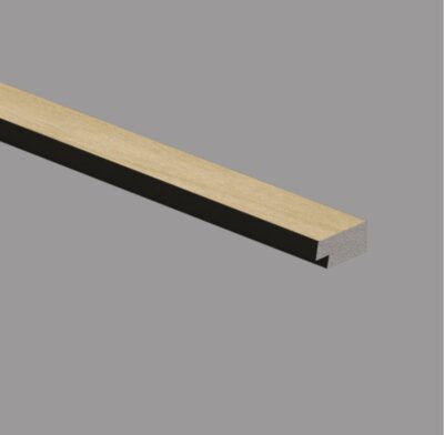 JC1022 Profilo di chiusura in polimeri 27x12x2800 mm ACERO