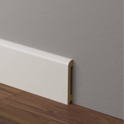 JT1055 Battiscopa in polimero 100x15x2000 mm Effetto legno bianco