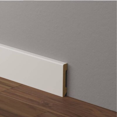 JT1118 Battiscopa in polimero 80x14x2000 mm Effetto legno bianco