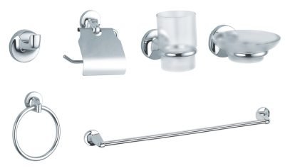 SERIE BAGNO TONDO CROMO 6 PZ*