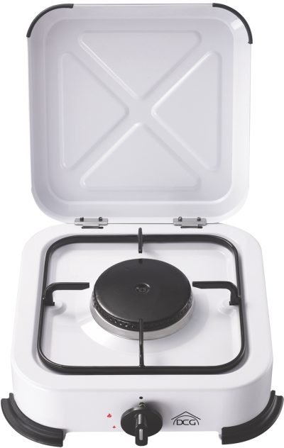 FORNELLO A GAS 1 FUOCO CON COPERCHIO 1,5 KW