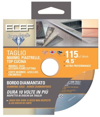 DISCO DIAMANTATO PER MARMO PIASTRELLE D 115 MM