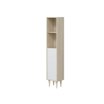 KIT COLONNA BAGNO VERONA 1 ANTA 150 ROVERE BIANCO
