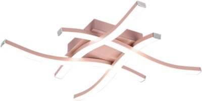 PLAFONIERA LED ROUTE ORO ROSA 4 LUCI 20W 4000K