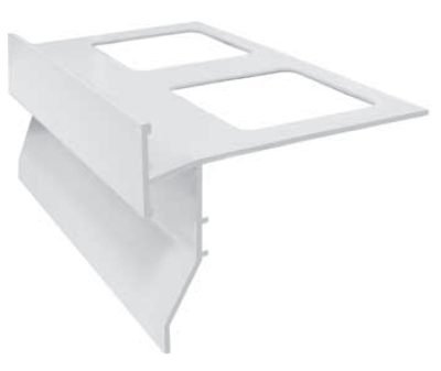 GOCCIOLATOIO PER BALCONI PVC MM 85X2,6 M BIANCO