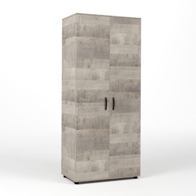 KIT ARMADIO 2 ANTE  80X52X205 CM ROVERE PLAT.K355