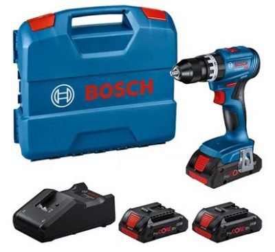 BOSCH-B 18VP TRAPANO 3 BATT. 4,0Ah+CAR.GSB 18V-45