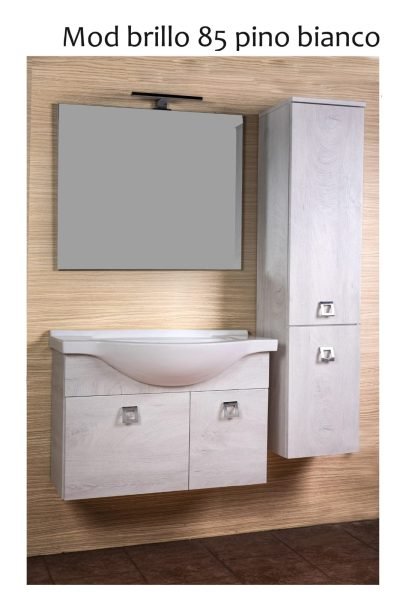 MOBILE BAGNO BRILLO 85 SOSP. PINO BIANCO