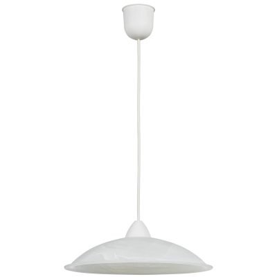 LAMPADA SOSP DUNA 30 1XE27 ALABASTRO BIANCO