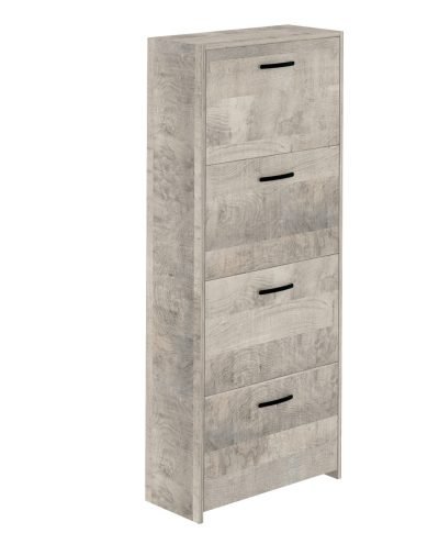 KIT SCARPIERA 4A D/PROF 139X58X25 ROVERE PLAT.K355