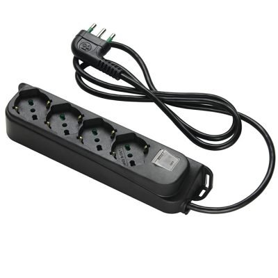 FME 47.4214 MULTIPRESA 4P BIP/SC+INT SICUR 10A NER