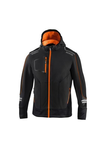 SPARCO GIUBBINO YORK BLACK ORANGE TG S