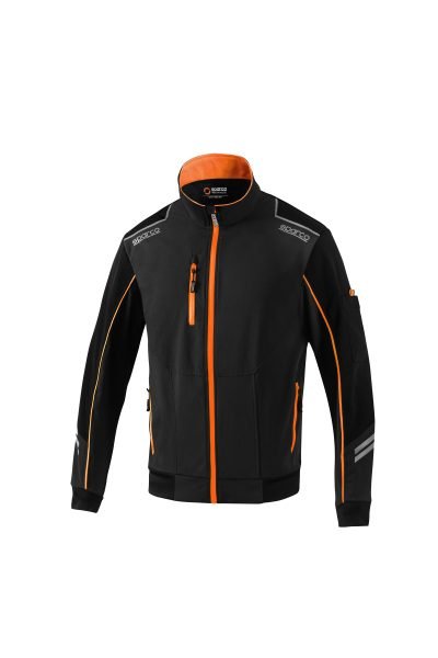 SPARCO GIUBBINO AUSTIN BLACK ORANGE TG XXL