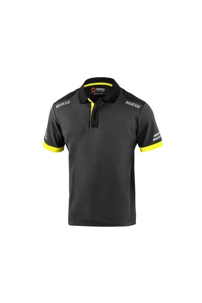 SPARCO POLO TOLEDO GREY YELLOW TG L