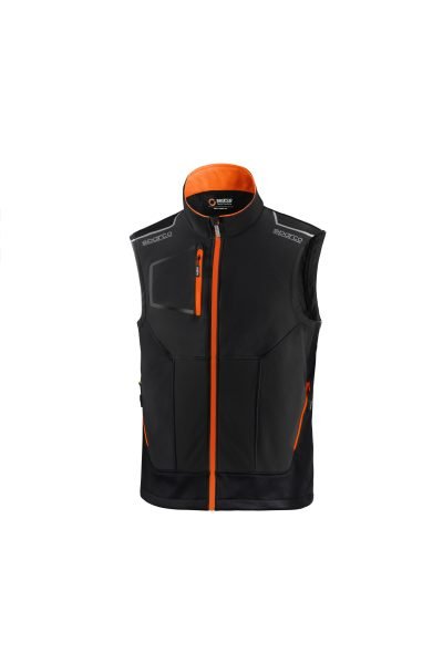 SPARCO GILET ILLINOIS BLACK ORANGE TG S