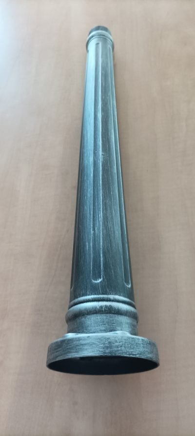 R PALO CENTRALE X LAMPIONE NEW YORK H CM.200 A 2 LUCI GRIGIO