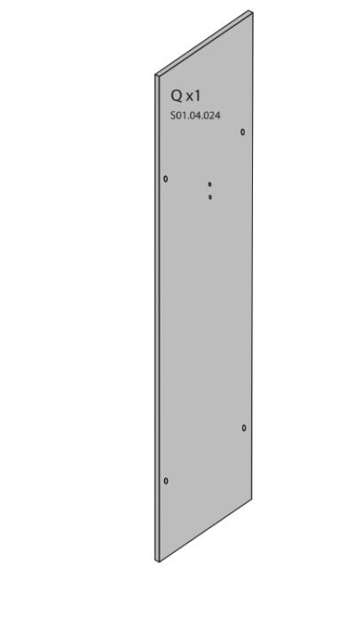 R QX1 S01.04.024 XARMADIO SPOGLIATOIO RESINA A 2 POSTI IN KIT C/SERRAT