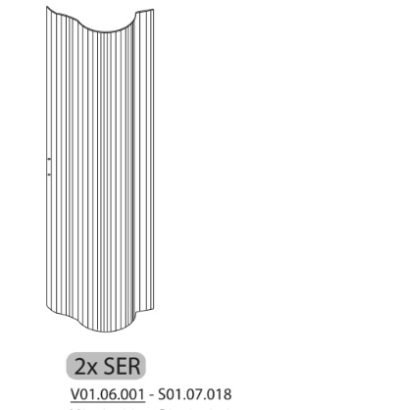 R 2XSER S01.07.018 X COPRICALDAIA RESINA HIMALAYA C/SERRANDA 59X39X98H