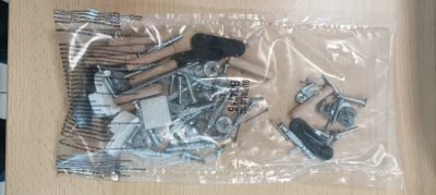 R KIT MONTAGGIO X KIT ARMADIO 2 ANTE + 2 CASSETTI 82X46X184,3 BIANCO