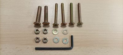 R KIT MONTAGGIO X TAVOLO LEGNO OVALE PIEGHEVOLE CM 120X75X72