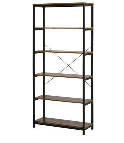 INDUSTRIAL LIBRERIA METAL/QUERCIA 80X30X180 CM