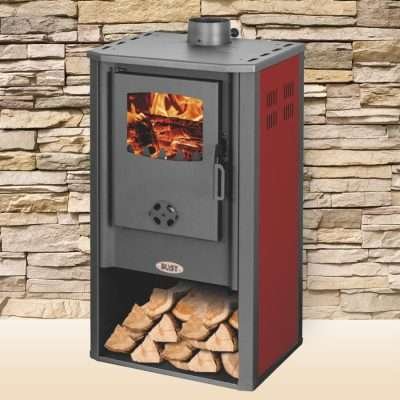 STUFA LEGNA  7,2 KW ATENE ROSSO