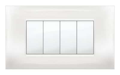 PLACCA MIVIDA PLANA BIANCO 4P