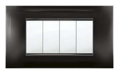 PLACCA MIVIDA PLANA NERO  4P