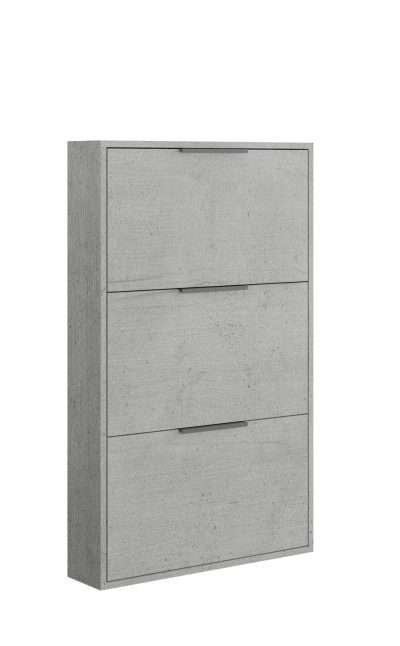 SCARPIERA 3 RIBALTE SLIM CM. 65X15X105 H CEMENTO